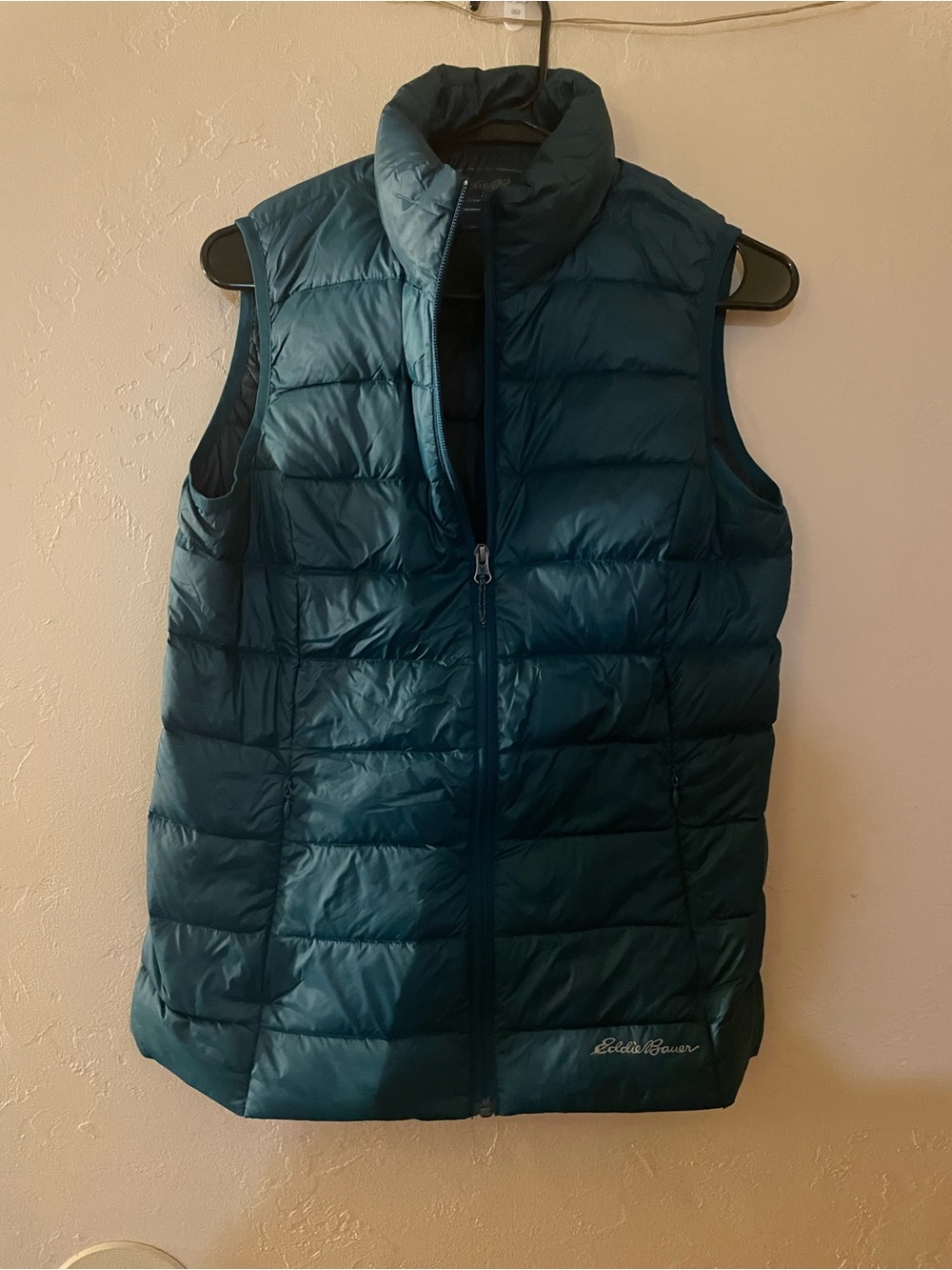 Eddie Bauer Teal Quilted Down Vest - Women's Sleeveless Puffer